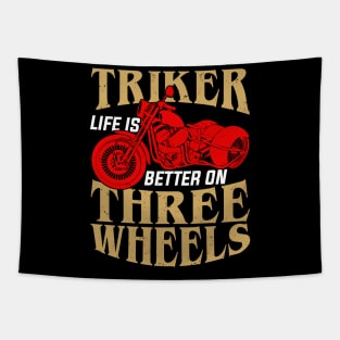 Trike Motorized Tricycle Triker Gift Tapestry