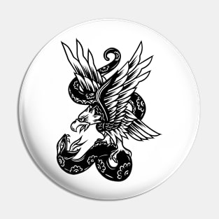 Bird and snake Pin