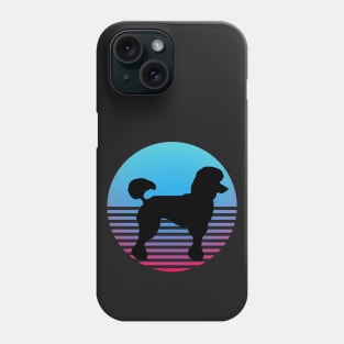 poodle cold sunset retro Phone Case