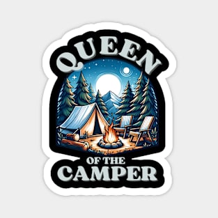 QUEEN OF THE CAMPER Magnet