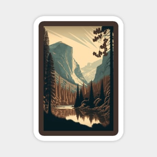 Yosemite Mountain Majesty Magnet