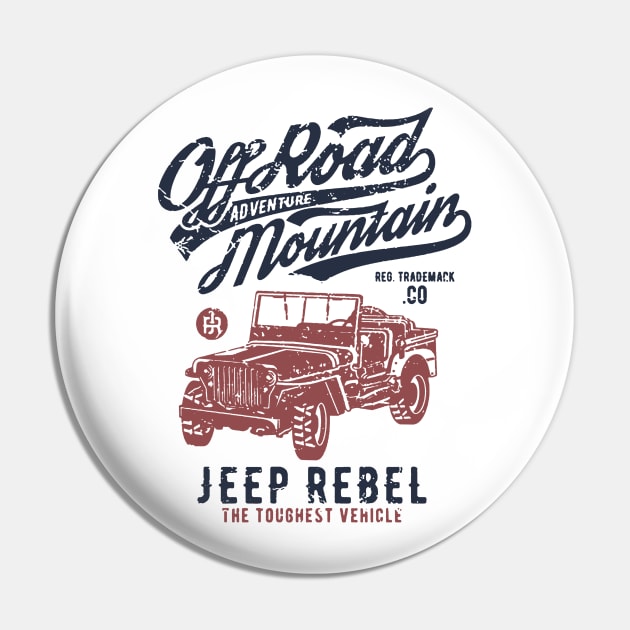 Off Road Mountain Adventure Pin by JakeRhodes