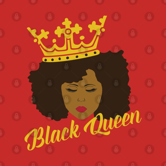 Black Queen With Crown by blackartmattersshop