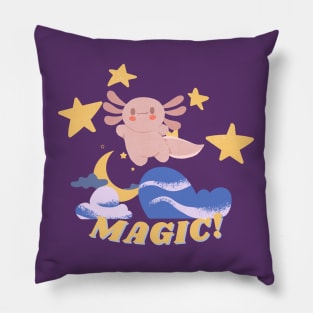 Axolotl Magic Design Pillow