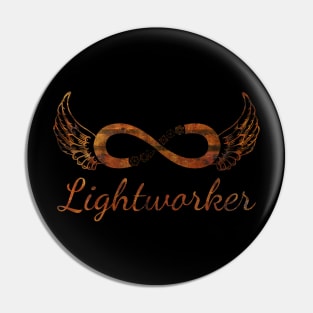 Lightworker Infinity Angel Wings Pin