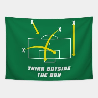 Think Outside the Box Football Tapestry