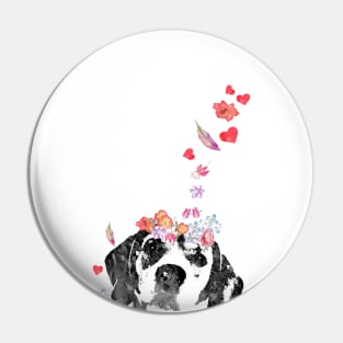 Beagle peeking Pin