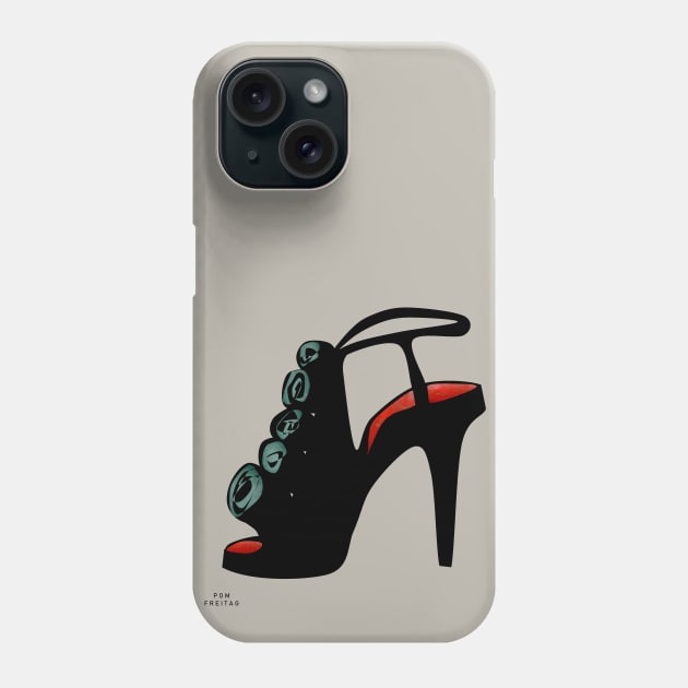 High heel shoe : Phone Case by Annie Pom Freitag