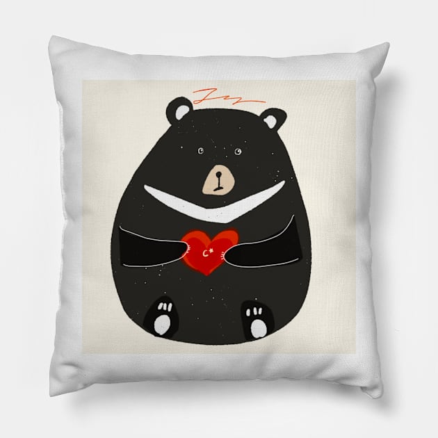 Bear hug Pillow by Aaartistlife