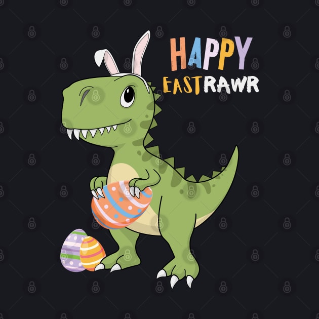 Happy Eastrawr T Rex Dinosaur Easter Eggs by MasliankaStepan