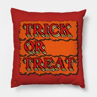 happy halloween saying vintage Pillow