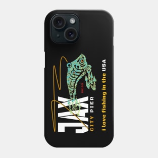 JAX City Pier, Jacksonville Beach Pier Phone Case