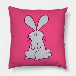 Gray Bunny Pillow