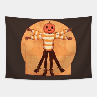 Vitruvian Halloween Tapestry