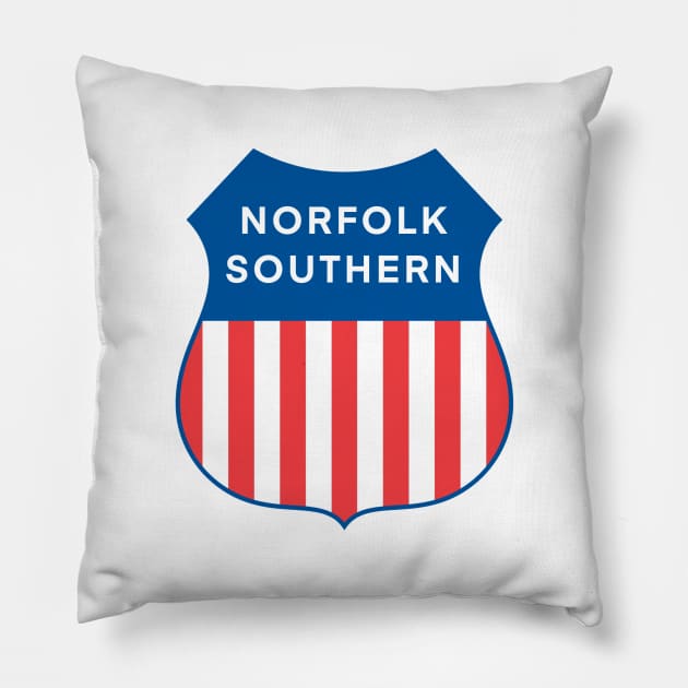 Norfolk Southern x Union Pacific Pillow by Whatever Forever