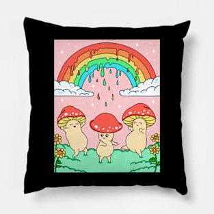 Happy Mushrooms Pillow