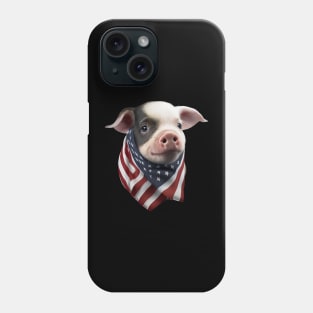 Patriotic pig Phone Case