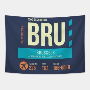 Brussels Airport Stylish Luggage Tag (BRU) Tapestry