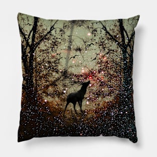 Deep the eternal forest Pillow