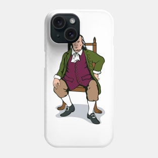 Benjamin Franklin Sitting Retro Phone Case