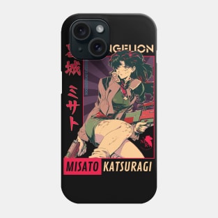 Misato Katsuragi Retro Art | IKIGAISEKAI Phone Case