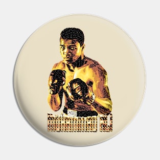 Muhammad Ali - Engraving Style Pin