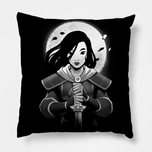 Dragon Warrior Pillow by BlancaVidal