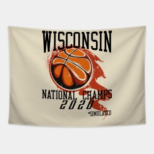 Wisconsin 2020 National Champs Simulated Tapestry