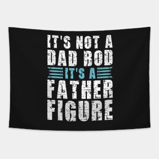 Its A Father Figure | White and Blue Text Funny Dad Tapestry