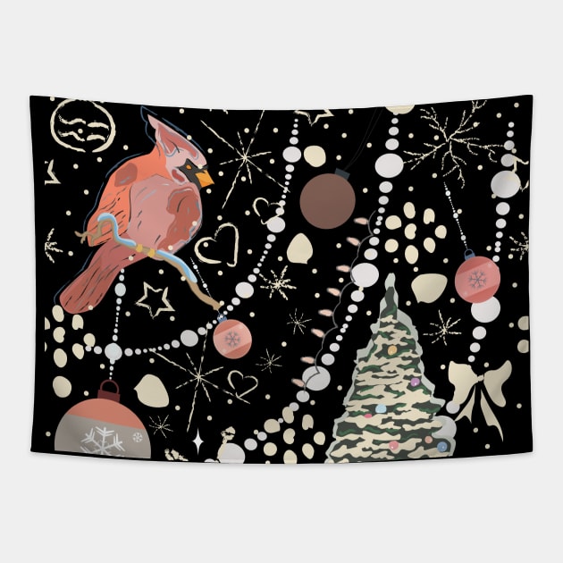 Cardinal Tapestry by Kristina Stellar Scandinavian Land