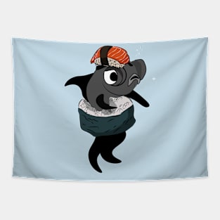 Black Moor Goldfish in Sushi Cosplay Tapestry