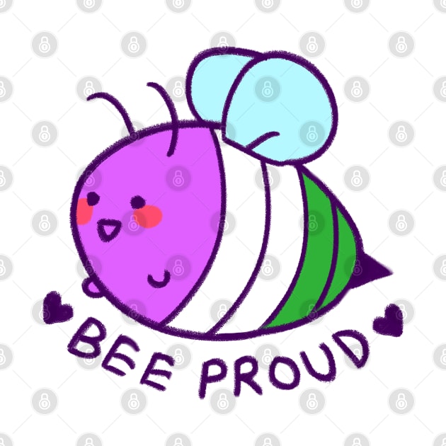 Bee proud: genderqueer flag by strasberrie