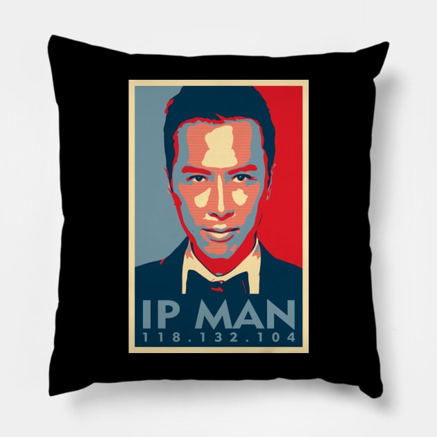 IP Address Jerman Pillow by Girladies Artshop