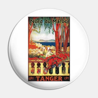 Moroccan Travel Poster: Tangier Pin