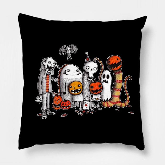 Trick or Treat Troop Pillow by The Ghost In You