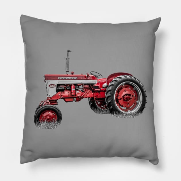 240 Profile - Red Isolation Pillow by Enzwell