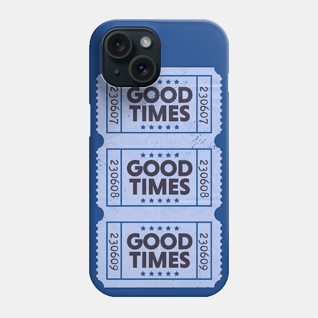 Vintage Ticket to Good Times // Feel Good Great Day Phone Case by SLAG_Creative