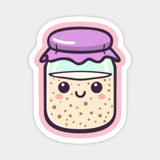 Kawaii Sourdough Starter Magnet