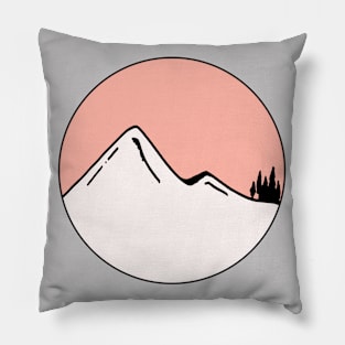 Mountains Sketch V12 Pillow