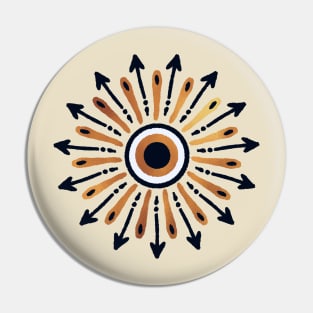 Evil Eye Nazar - Black and Gold Pin