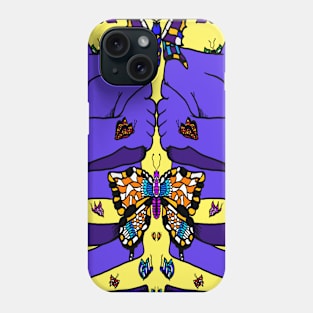 Coloured Nervous Butterfly Phone Case