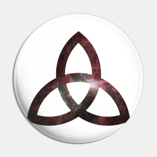 Celtic Trinity Knot Triquetra Galaxy Style Pin