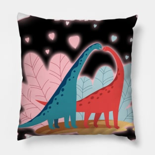 Rawr Means I Love You In Dinosaur, I Love You Design Pillow