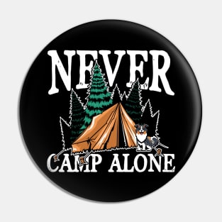 Never camp alone Pin