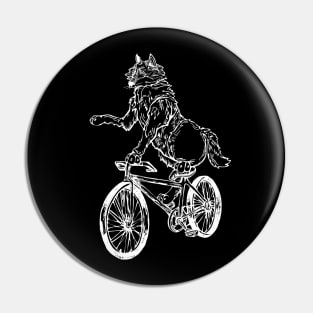 SEEMBO Wolf Cycling Bicycle Bicycling Biking Riding Fun Bike Pin