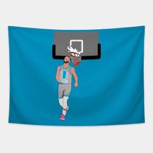 Steph Curry Turnaround Shot Tapestry