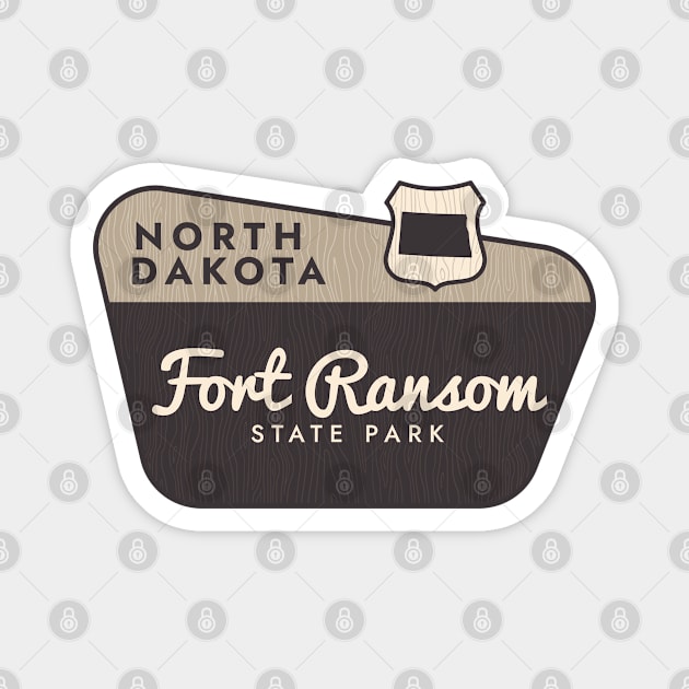 Fort Ransom State Park North Dakota Welcome Sign Magnet by Go With Tammy