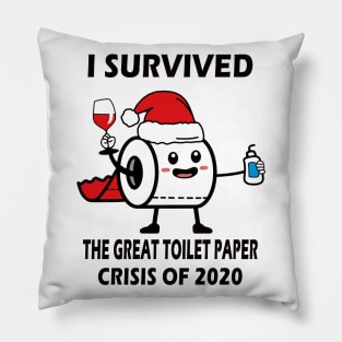 I survived the great Toilet Paper crisis of 2020 Merry Christmas Pillow