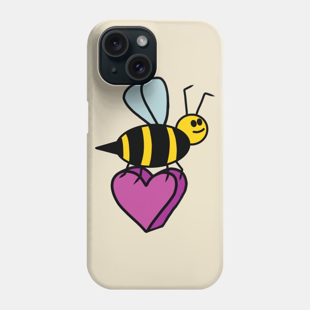 Bee Heart Phone Case by BoonieDunes