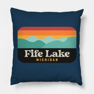 Fife Lake Michigan Grand Traverse County Fishing Pillow